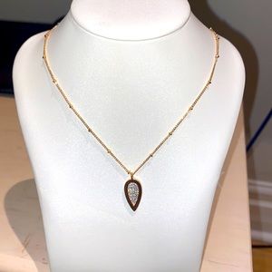 Melanie Auld gold vermeil teardrop  necklace NWOT